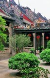 Built in 1894 by the 72 Chen (usually romanised as Chan in Cantonese) clans, the Chen Family Temple (Chenjia Si), also known as the Chen Clan Academy (simplified Chinese: 陈家祠; traditional Chinese: 陳家祠; pinyin: Chén Jiā Cí) is an academic temple in Guangzhou (Canton). The academy was built for the clans juniors', a place to live and prepare for the imperial examinations during the Qing Dynasty.<br/><br/>

A distinguished feature of the Chen Clan Academy are the 11 pottery ridges, which were installed on the nine great halls of the academy. Each ridge has a theme taken from a famous traditional drama.